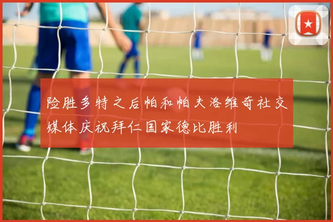 险胜多特之后帕和帕夫洛维奇社交媒体庆祝拜仁国家德比胜利
